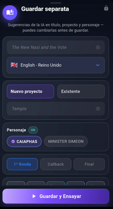 Guardar separata con IA